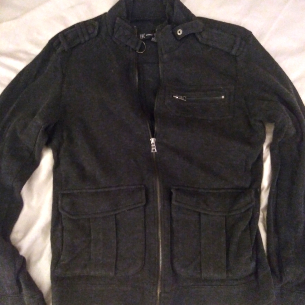 ULTRA Comfort, Women's INC. Dark Heather Grey Front Zip Chill Jacket, Sz: S